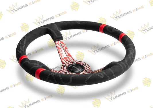 MOMO Lenkrad Ultra 350mm Schwarz Mikrofaser / Rot