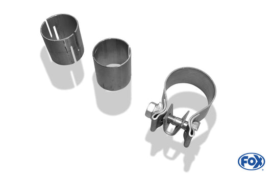 FOX VW Golf II Typ 19E Endschalldämpfer - 2x55 Typ 10