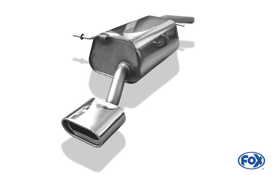 FOX VW Caddy III Endschalldämpfer einseitig - 160x80 Typ 53