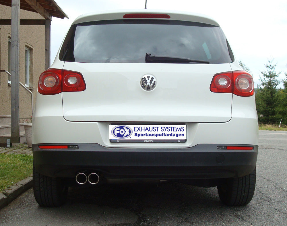 FOX VW Tiguan 5N - 4motion Endschalldämpfer - 2x80 Typ 17