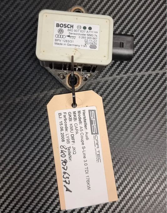 Audi A4 B8 8K A5 8T Q5 8R Drehratensensor Beschleunigungssensor 8K0907637A 8K0907637C 0265005667