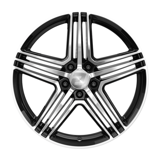 2DRV Felge WH12 Schwarz Hochglanzpoliert