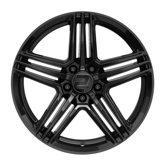 2DRV Felge WH12 Schwarz glänzend lackiert