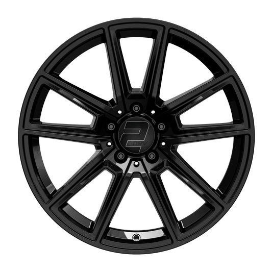 2DRV Felge WH30 Schwarz glänzend lackiert