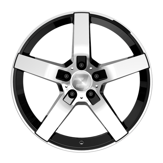 2DRV Felge WH31 Schwarz Hochglanzpoliert