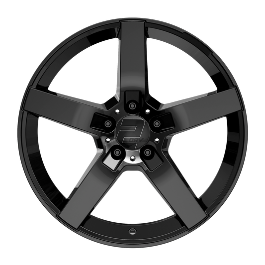 2DRV Felge WH31 Schwarz glänzend lackiert