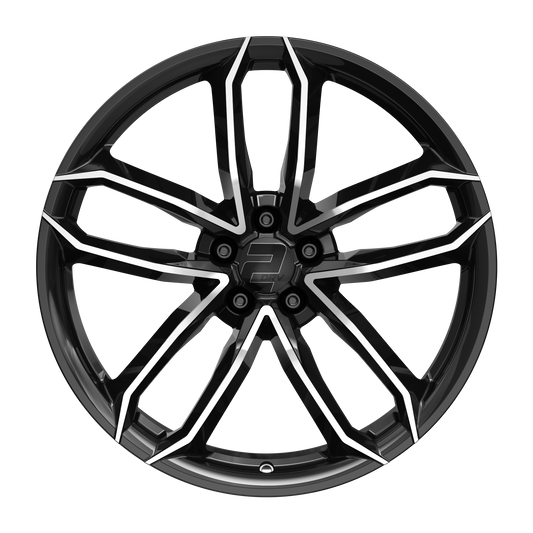 2DRV Felge WH33 Schwarz Hochglanzpoliert