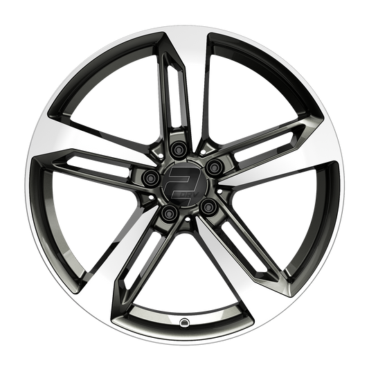 2DRV Felge WH36 Dark Gunmetal Hochglanzpoliert