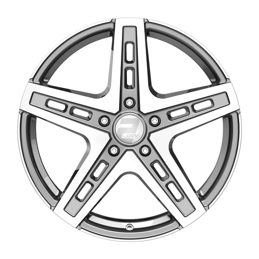 2DRV Felge WH38 Daytona Grau Hochglanzpoliert