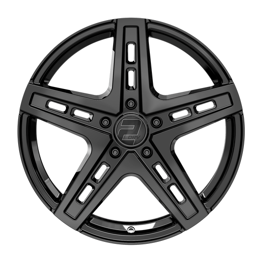 2DRV Felge WH38 Schwarz glänzend lackiert