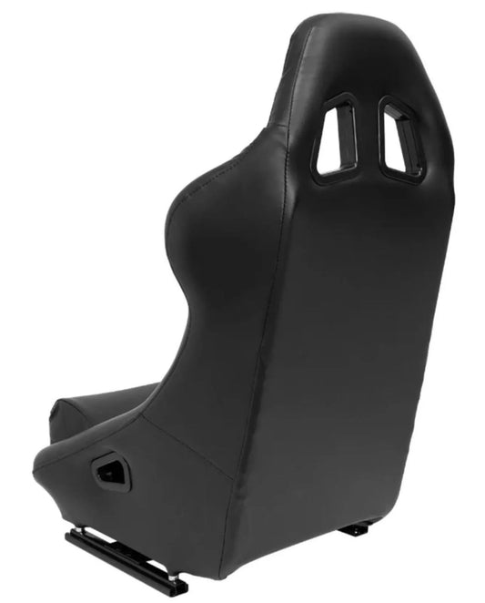 Sportsitze BH Schwarz Kunstleder Feste Rückenlehne inkl. Schienen Vollschalensitz