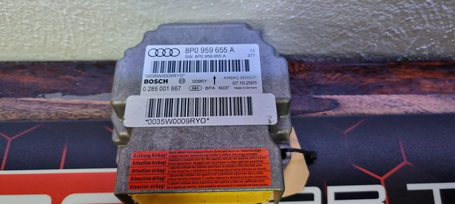 Audi A3 S3 RS3 8P Airbagsteuergerät Airbag Steuergerät 8P0959655A 0285001667