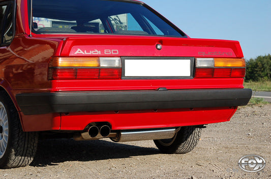 Audi 80/90 Typ 85 quattro Facelift Endschalldämpfer - 2x76 Typ 14