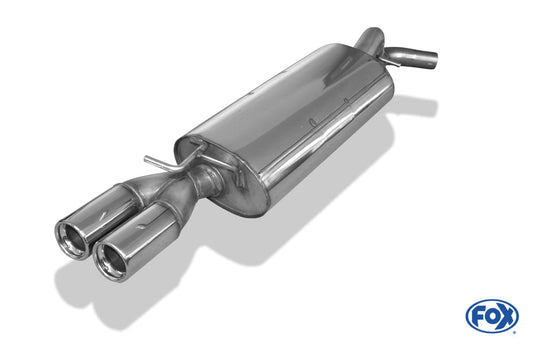 VW Golf IV Endschalldämpfer Ø63,5 - 2x76 Typ 13