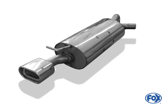 VW Golf IV Endschalldämpfer Ø63,5 - 135x80 Typ 53