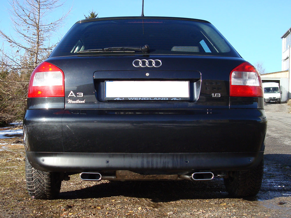 Audi A3 Typ 8L quattro Endschalldämpfer Ausgang rechts/links Ø 63,5mm - 130x50 Typ 52 rechts/links