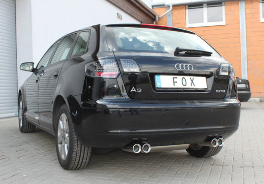 Audi A3 - 8P Sportback Endschalldämpfer Ausgang rechts/links - 2x76 Typ 13 rechts/links
