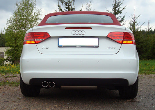Audi A3 - 8P (Cabrio) Endschalldämpfer Ø70mm einseitig - 2x76 Typ 17