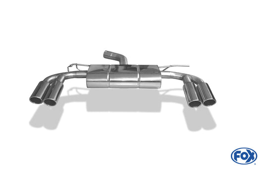 Audi A3 - 8V Sportback Endschalldämpfer Ausgang rechts/links - 2x88x74 Typ 32 rechts/links