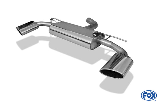 FOX Audi A3 - 8V 3-türer Endschalldämpfer quer Ausgang rechts/links - 160x90 Typ 38 rechts/links