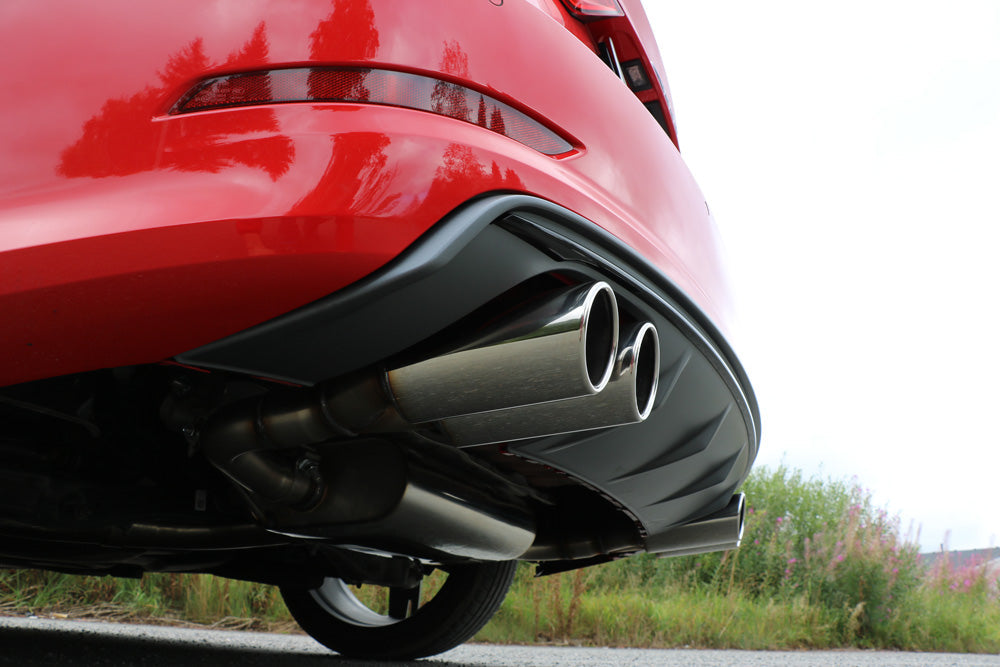 Audi A3 - 8V Limousine "mit S-Line oder S3 Stoßstange" Endschalldämpfer quer Ausgang rechts/links - 2x80 Typ 16 rechts/links