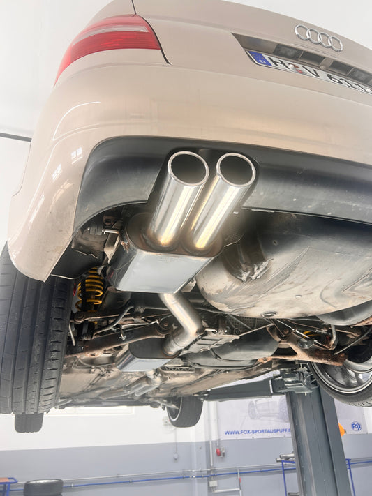 FOX Audi S4 B5 Endschalldämpfer - 2x88x74 Typ 32 seitlich versetzt