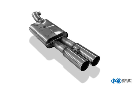 FOX Audi A4 B5 - Frontantrieb Endschalldämpfer 76mm - 2x80 Typ 10