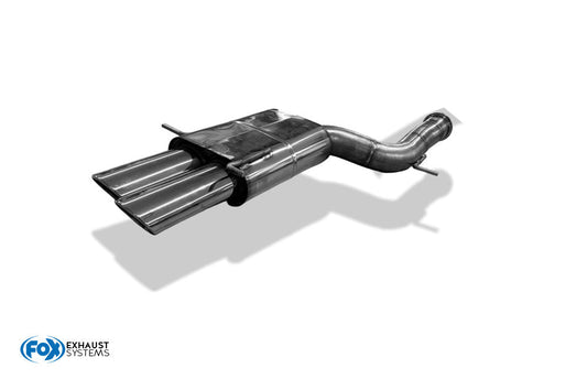 FOX Audi RS4 B5 Endschalldämpfer 90mm - 2x106x71 Typ 32