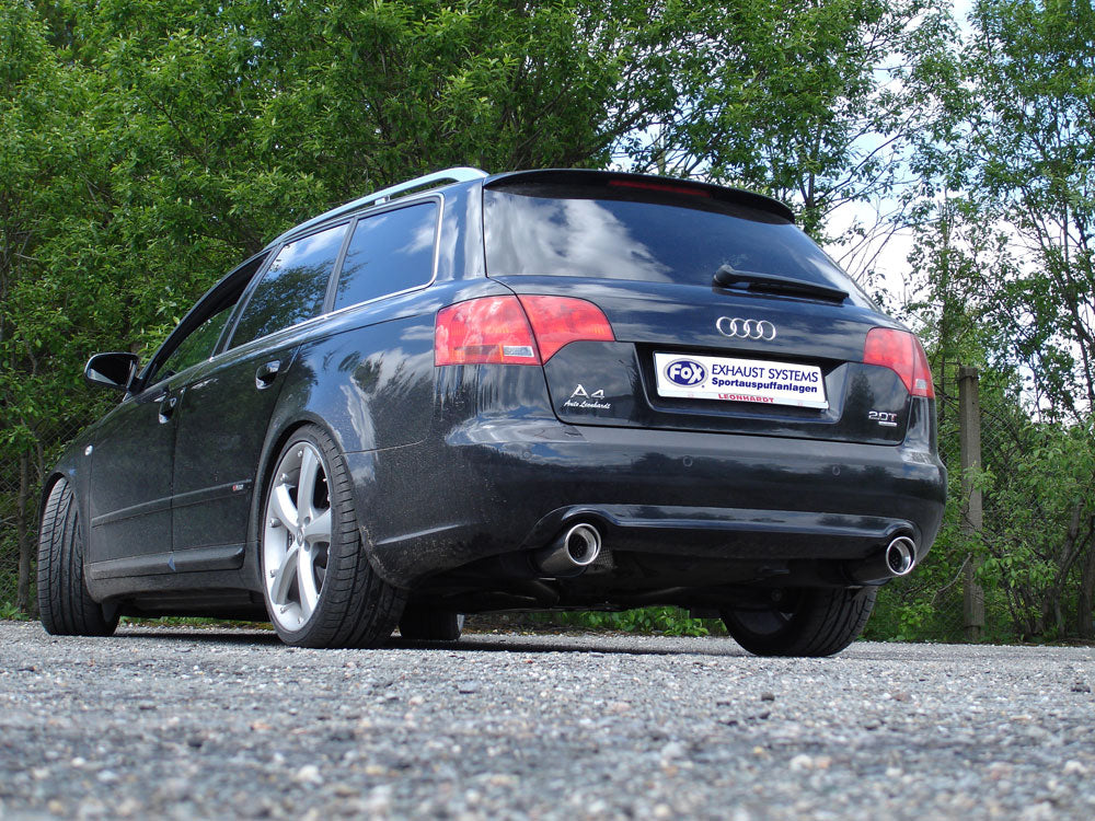 Audi A4 Typ B7 quattro Endschalldämpfer rechts/links Ø63,5mm - 1x90 Typ 17 rechts/links