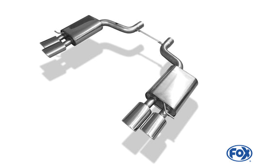 Audi S8 - 4E Endschalldämpfer rechts/links - 2x115x85 Typ 32 rechts/links