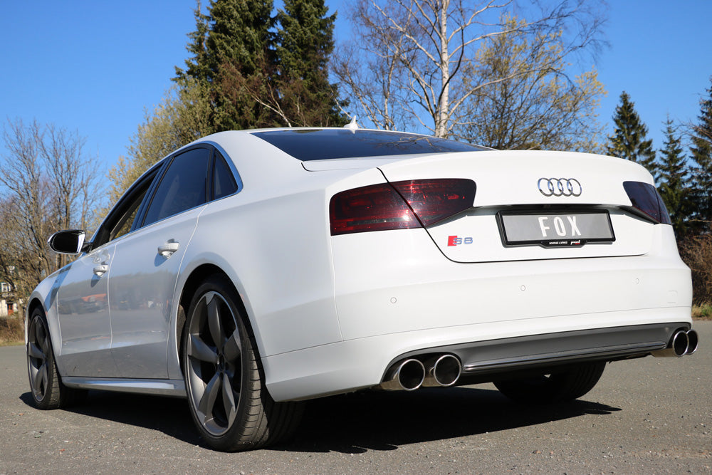 Audi S8 Typ 4H Endschalldämpfer rechts/links zweiflutig - 2x100 Typ 16 rechts/links