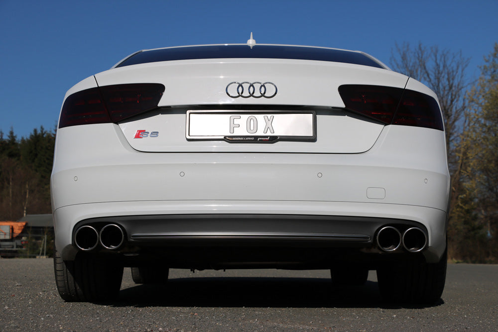 Audi S8 Typ 4H Endschalldämpfer rechts/links zweiflutig - 2x100 Typ 16 rechts/links