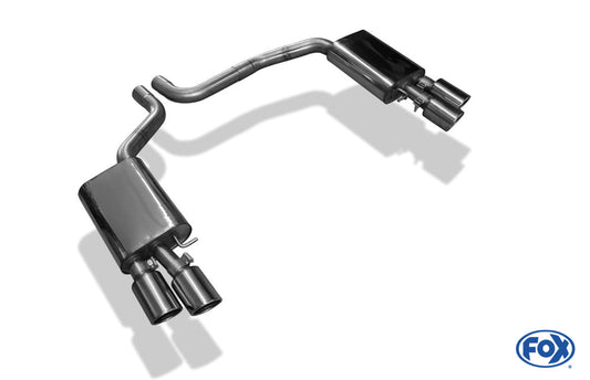 Audi S8 Typ 4H Endschalldämpfer rechts/links zweiflutig - 2x100 Typ 16 rechts/links