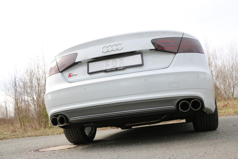 Audi S8 Typ 4H Endschalldämpfer rechts/links zweiflutig - 2x90 Typ 25 rechts/links