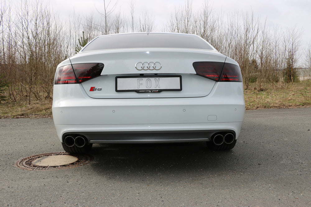 Audi S8 Typ 4H Endschalldämpfer rechts/links zweiflutig - 2x90 Typ 25 rechts/links