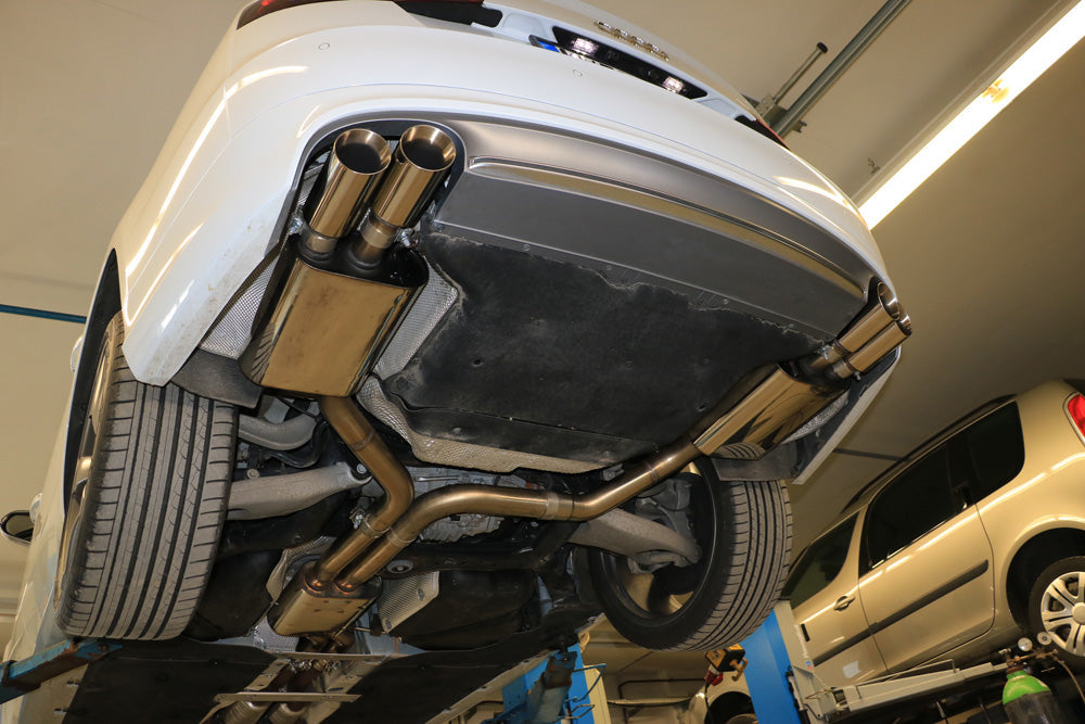 Audi S8 Typ 4H Endschalldämpfer rechts/links zweiflutig - 2x90 Typ 25 rechts/links