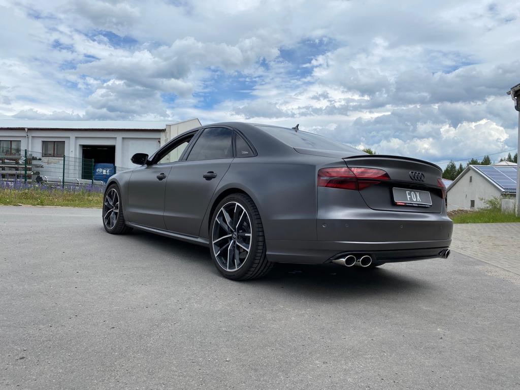 Audi S8 Typ 4H mit Abgasklappen Endschalldämpfer rechts/links zweiflutig - 2x106x71 Typ 38 rechts/links
