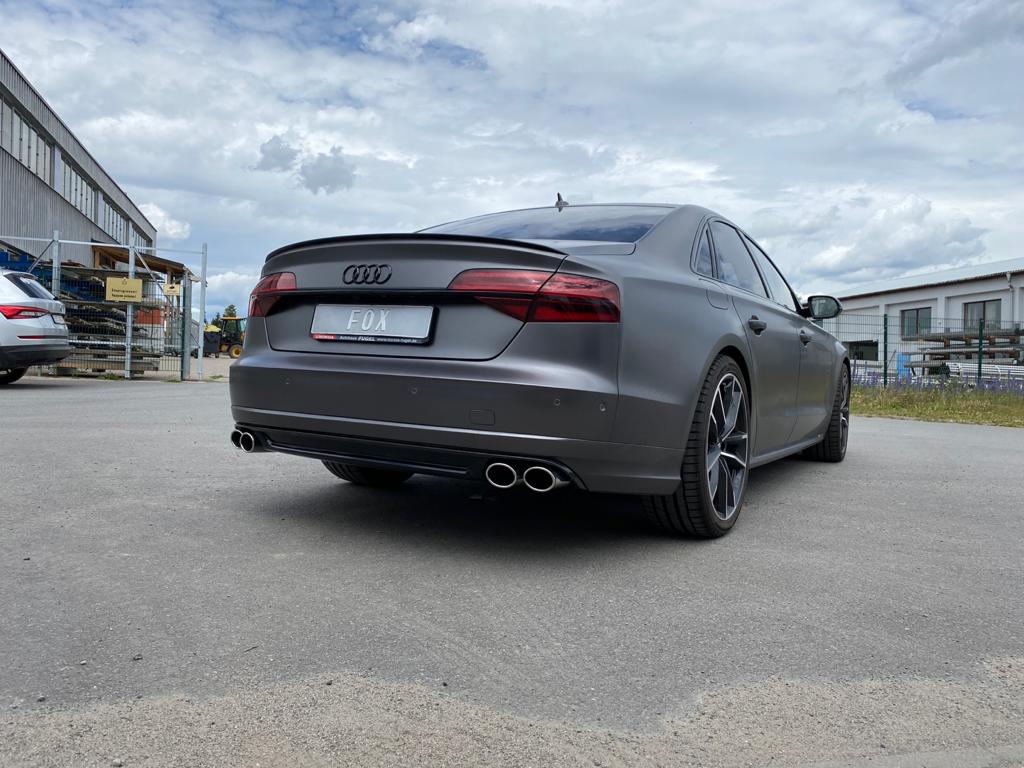 Audi S8 Typ 4H mit Abgasklappen Endschalldämpfer rechts/links zweiflutig - 2x106x71 Typ 38 rechts/links