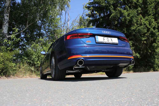 Audi A5 quattro B9 Cabrio Endschalldämpfer rechts/links für 1-Rohr einflutig - 1x100 Typ 16 rechts/links