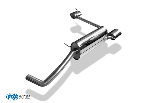 FOX Audi A1 Kompakt/ A1 Sportback - 8X Endschalldämpfer Ausgang rechts/links - 140x90 Typ 32 rechts/links - passend an Rieger Stoßstange