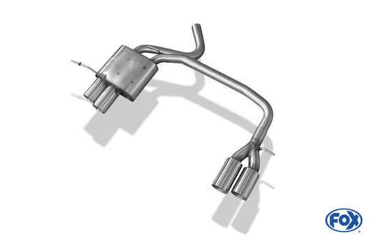 BMW E87 118d 120d Endschalldämpfer Ausgang rechts/links - 2x76 Typ 10 rechts/links