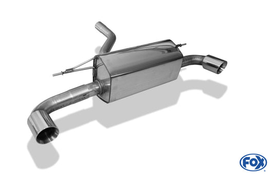 BMW F20/F21 - 120d Endschalldämpfer quer Ausgang rechts/links - 1x90 Typ 25 rechts/links