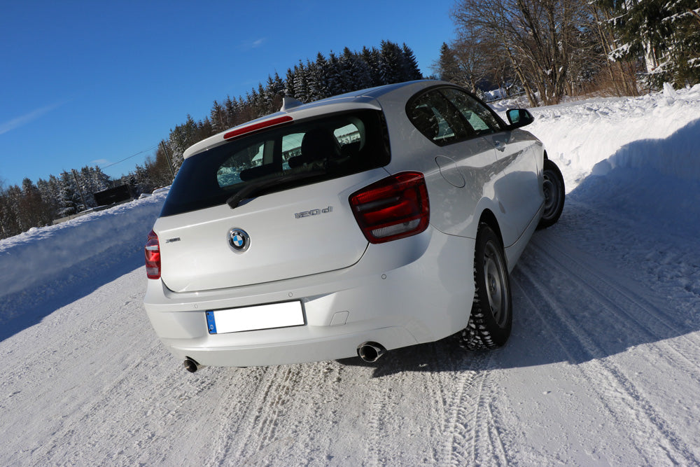 BMW F20/F21 - 120d Endschalldämpfer quer Ausgang rechts/links - 1x90 Typ 25 rechts/links