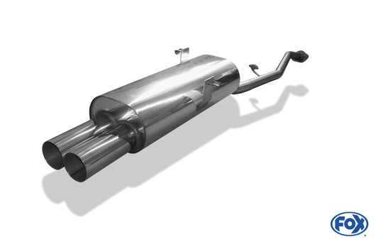 BMW E30 316i/ 318i ab 9/87` Halbanlage ab Kat mit 2-Loch Flansch - 2x76 Typ 10