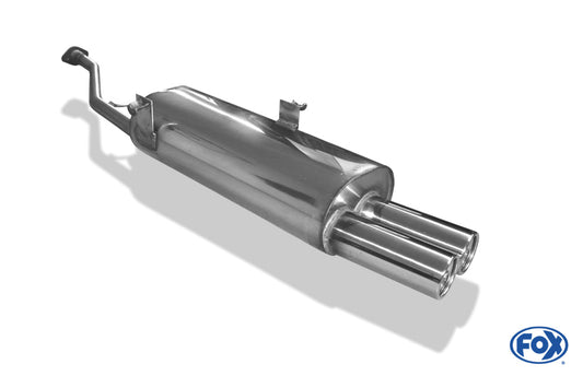 BMW E30 316i/ 318i ab 9/87` Halbanlage ab Kat mit 2-Loch Flansch - 2x76 Typ 13