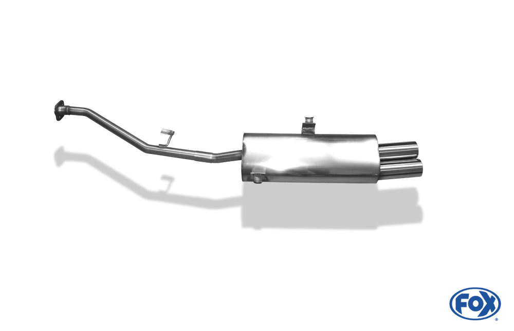 BMW E30 316i/ 318i ab 9/87` Halbanlage ab Kat mit 2-Loch Flansch - 2x76 Typ 13