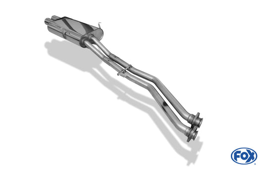 BMW E30 320i/ 325i Facelift Endschalldämpfer - 2x76 Typ 13