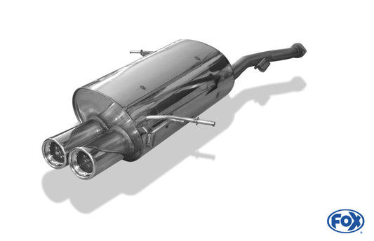 BMW E36 316Ti Endschalldämpfer - 2x80 Typ 13