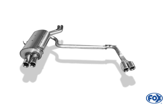 BMW E46 320/ 323/ 325/ 328/ 330 Endschalldämpfer Ausgang rechts/links zweiflutig - 2x76 Typ 13 rechts/links