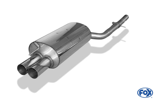 BMW E46 320d Endschalldämpfer einflutig - 2x76 Typ 10